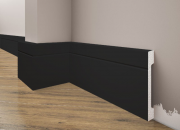 Skirting boards white painted from extruded polystyrene 110*16